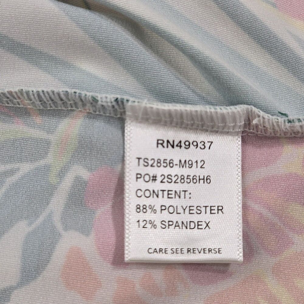 Tail L Womens golf shirt long sleeve tropical print Pinneapples colorful zip - Picture 11 of 13